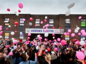 Supporting image for story: Colourful balloons let off into Walsall skies in tearful tribute to Southport stabbing victims
