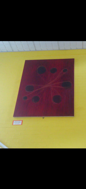 A painting which artist Suki Chumber says has gone missing from Wolverhampton Arts Centre where they were displayed in 2018