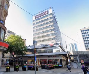 The fire broke out on the ground floor of the mixed use building, forcing guests in the Premier Inn to evacuate. Photo: Google Street Map