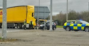 Car crash incident in Cannock. (Photo: Corkys Cars)