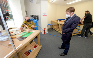 The Mayor meets Adam Milligan from Walsall