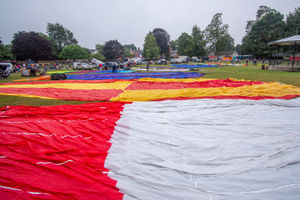 Oswestry's Balloon Festival returned over the weekend. Picture: Graham Mitchell.
