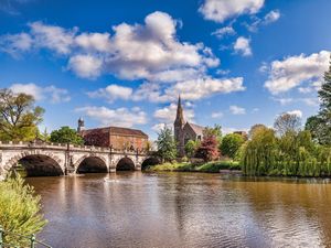 The English Bridge over the River Severn, Shrewsbury