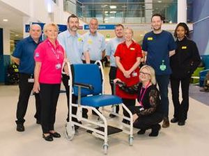 Supporting image for story: Under-pressure Shropshire hospital porters get new sets of wheels to help