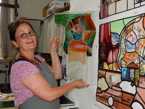 Supporting image for story: Phil Gillam: Shining a light on Shrewsbury stained glass artist