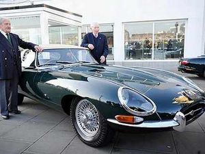 Supporting image for story: Motoring legends mark Jaguar E-type's anniversary