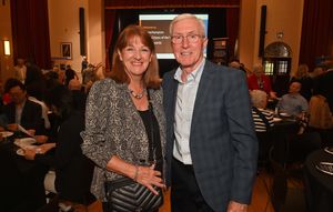 Former Wolves star John Richards and his wife Pam were among the guests