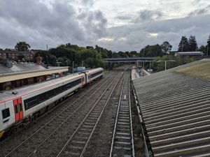 Supporting image for story: Flooding: Train remains stranded and services cancelled as the clean up begins