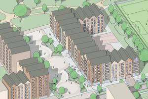 Visualisation of proposed Druids Heath regeneration scheme in Birmingham. Taken from design document prepared by BM3 Architecture.