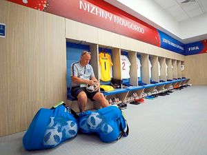 Supporting image for story: England's Telford kitman Pat is happy it’s red again