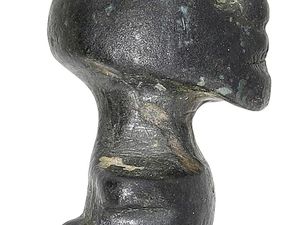 Supporting image for story: Metal detectorist to sell ‘Nobby’ the fertility figure he found in a field