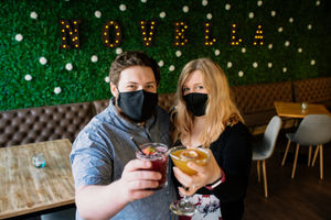 Matt Lorenz and Marie Ryley at Novella Craft and Cocktails in Newport