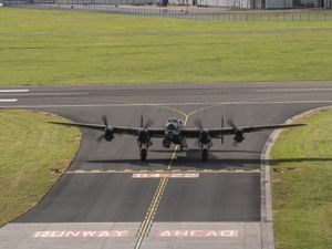 Supporting image for story: Second World War bomber returns home for 80th anniversary