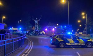 The crash happened around 1am on Sunday. Image: Aldridge Fire Station