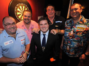 Supporting image for story: Bobby George dazzles city pub