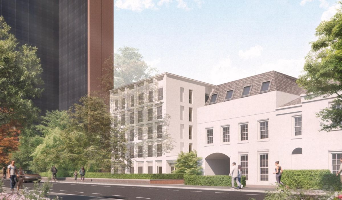 New white brick design for planned block of student flats in Birmingham