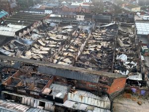 Supporting image for story: Watch: Dramatic aerial footage lay bare sheer devastation of Wolverhampton factory fire