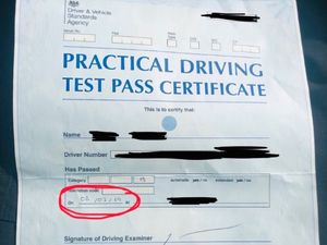 Supporting image for story: Driver stopped by police for not wearing seat belt six days after passing test