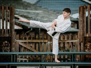Supporting image for story: Telford karate kid Billy, 10, kicks off campaign to compete abroad