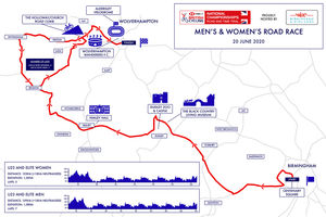 Check out the course as the road race passes key Black Country landmarks