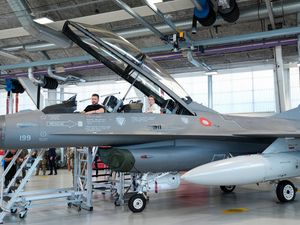 Supporting image for story: Zelensky sacks head of Ukraine’s air force four days after loss of F16 fighter