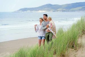 Woolacombe boasts a three-mile long sandy beach