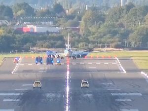 Supporting image for story: Watch the emergency landing for Cyprus-bound flight at Birmingham Airport after bird strike