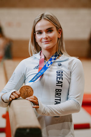 Olympian Alice Kinsella receives a welcome home party at Park Wrekin Gymnastics Club in Wellington, after returning home from Tokyo 2020 Olympics 