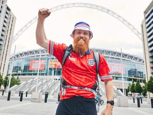 Supporting image for story: ‘Hardest Geezer’ arrives at Euros for first England game