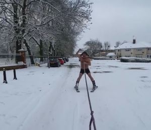 Mick was greeted and heckled during the trip around East Park