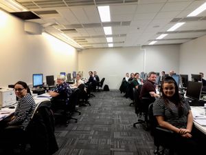 Some of the call centre recruits