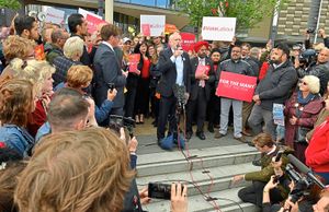 Jeremy Corbyn on the campaign trail in 2017