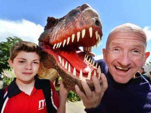 Supporting image for story: Video and pictures: Oswestry school gets a flying visit from Eddie the Eagle