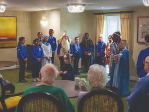 Supporting image for story: St Mary’s pupils bring festive cheer with Travelling Nativity