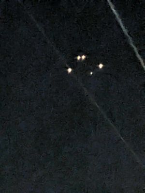 A resident in Brierley Hill has shared images of a mysterious object flying in the sky near Merry Hill Shopping Centre