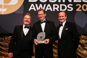 SDE Technology, Shrewsbury, collect their award