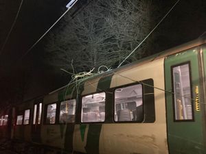 Supporting image for story: Major rail disruption between Wolverhampton and Stafford as all services cancelled due to fallen tree damaging overhead wires