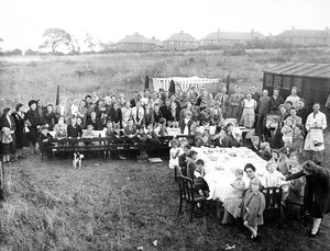 A street party near Mount Road, Lanesfield, Wolverhampton