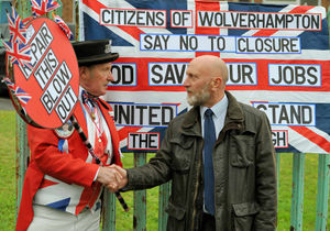 John Bull and Unite regional officer Andy Taylor