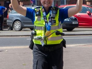 Supporting image for story: Officer Liz from Rugeley raises cash for police survivors from marathon effort