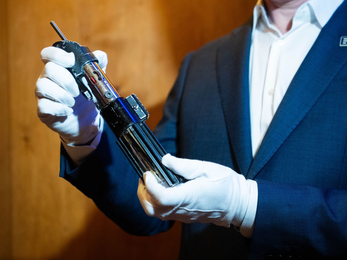 Darth Vader lightsaber prop sells for &pound;2.7m at auction