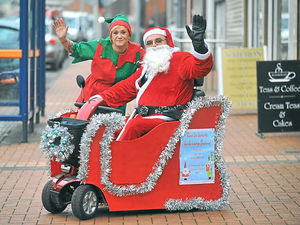 Supporting image for story: Martin's mobility scooter is the sleigh to go