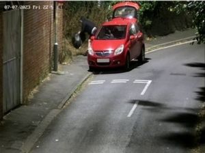 The fly tipper was caught on camera. Photo: Wolverhampton Council