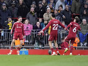 Supporting image for story: Florian Wirtz nets first goal for Liverpool in nervy win over bottom side Wolves