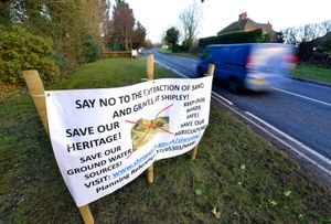 The application is for the phased extraction of sand and gravel