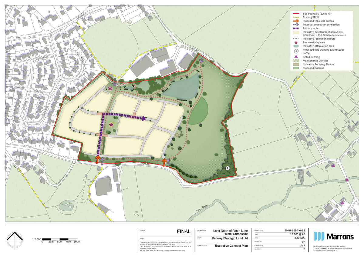 Bellway Strategic Land submits plans for 175 homes and new green community spaces in Wem Bellway Strategic Land submits plans for 175 homes and new green community spaces in Wem