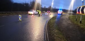 Police closed the road. Photo: @NewportCops