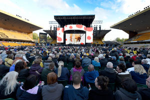 Fans enjoy the gig as Sir Rod Stewart performs at Molineux. Picture: Tim Thursfield