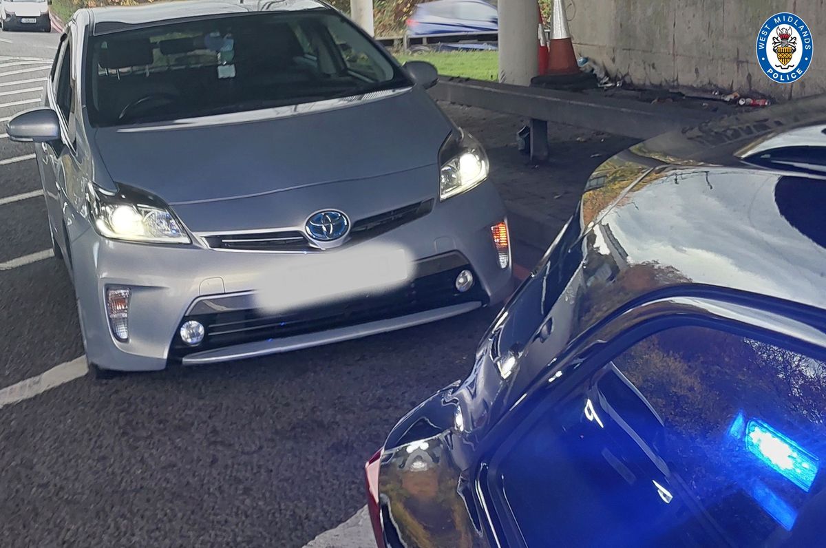 Van driver seen rolling suspected cannabis joint among 195 traffic offences recorded by West Midlands Polices Op Tramline project