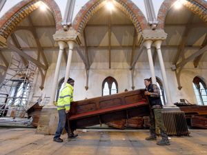 Supporting image for story: WATCH: Wolves fans buy part of club's history from landmark city church